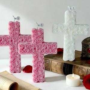 Bougie parfumée créative en forme de croix pour <span class=keywords><strong>la</strong></span> Saint-Valentin et les églises (vente en gros) - Product Image 6