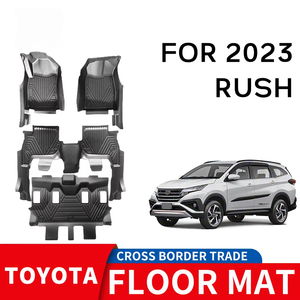 Alfombrillas de coche 5D de caucho TPE ecológicas, impermeables y antideslizantes, personalizadas de fábrica, 3 piezas para Toyota Rush 2023 - Product Image 1