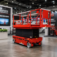 Plateforme de travail élévatrice mobile à ciseaux électro-hydraulique 6m 8m 10m 12m 14m 16m certifiée CE pour entrepôts et construction