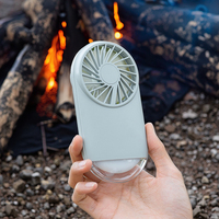 Portable 5V Rechargeable USB Batterie Ventilateur Mini Portable Intérieur/Extérieur Refroidisseur Lumière En Plastique pour Voiture Table Boîte Installation