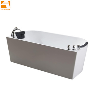 Baignoire Balnéo Autoportante Moderne en Acrylique pour 1 Personne avec Jets et Lumières – <span class=keywords><strong>Jacuzzi</strong></span> Intérieur pour une Expérience Spa Luxueuse à Domicile - Product Image 3
