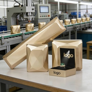 Caja de Joyería LED al por Mayor, Caja de Joyería de Lujo en Oro Mate, Cajas de Joyería Ecológicas en Negro y Dorado, Caja de Joyería Iluminada con LED - Product Image 2