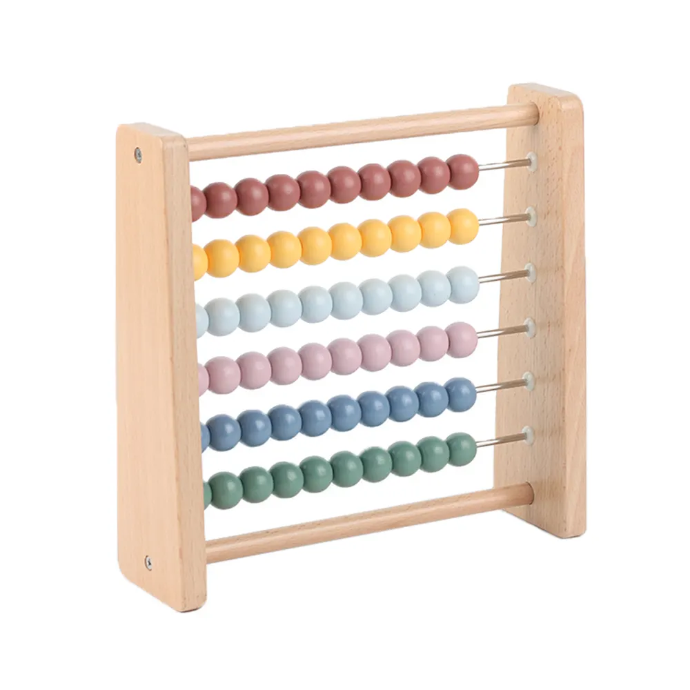 Wooden Montessori Toys Kids Math Learning Abacus Bead Educational Games Wooden Arithmetic Beads Toys