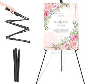 <span class=keywords><strong>Chevalet</strong></span> en métal pour panneau de mariage, support d'affichage portable, <span class=keywords><strong>chevalet</strong></span> en métal réglable au sol - Product Image 1