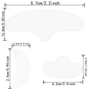 3 pièces réutilisables anti-rides de nuit, coussinets de poitrine anti-rides, patchs faciaux en silicone, coussinets faciaux anti-rides pour les <span class=keywords><strong>yeux</strong></span> - Product Image 6