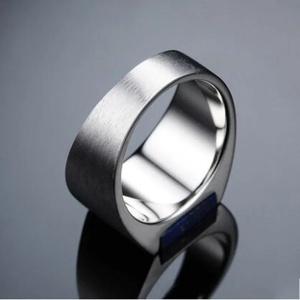 <span class=keywords><strong>Bijoux</strong></span> en argent BOCAI S925 <span class=keywords><strong>avec</strong></span> anneau en <span class=keywords><strong>lapis</strong></span>-<span class=keywords><strong>lazuli</strong></span> naturel pour homme, serti de diamants, tendance, cadeau de mariage pour les fêtes - Product Image 5