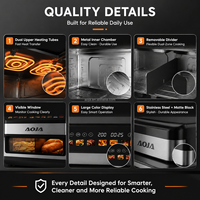 Friteuse à air numérique électrique professionnelle double zone de cuisson pour une utilisation saine à la maison et en cuisine – Vente en gros