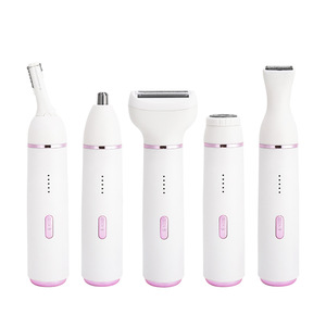 Cinq-en-un Portable électrique <span class=keywords><strong>nez</strong></span> tondeuse à cheveux aisselles épilation privée sourcil dispositif de rasage <span class=keywords><strong>pour</strong></span> <span class=keywords><strong>les</strong></span> femmes - Product Image 5