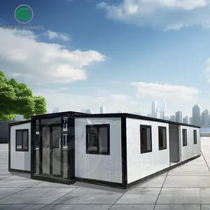 可扩展的住房容器，准备居住空房子，带电力系统工厂提供40英尺3卧室模块化房屋