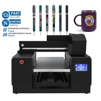 Printer UV Flatbed Langsung Ukuran Mini A4 XP600 Dapat Mencetak Cangkir, Pulpen, Kartu ID, CD, PVC, Kaca, Kulit, Logam, Kayu, Casing Ponsel, Flex, Telur