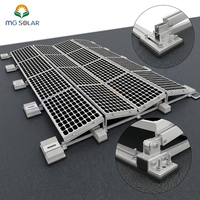Système de montage solaire pour toit plat, orientation est-ouest, système de fixation personnalisé, système de montage solaire sur mesure