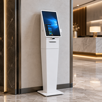 Kiosque de commande automatique tactile de 21,5 pouces, terminal de paiement en libre-service Android avec imprimante et scanner pour restaurant de restauration rapide, café
