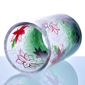 Candelero de cristal clásico, flores de <span class=keywords><strong>hielo</strong></span>, calcomanía de loto, candelabros elegantes, linternas con intrincado diseño de flores de <span class=keywords><strong>hielo</strong></span>, vidrio - Product Image 4