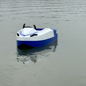 Bateau électrique à grande vitesse 260x128cm, bateau de divertissement aquatique léger en plastique pour lacs et rivières - Product Image 3