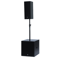 Sistema de Sonido PA para Estudio, Sistema de Altavoces de Columna Dual de 8 Pulgadas con Subwoofer Activo de 18 Pulgadas para Conciertos, Fiestas y Clubes