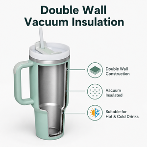 Vaso Térmico de Acero Inoxidable Personalizado de 14oz, 30oz, 40oz para Stanley, Taza de Café para Viajes al Aire Libre con Tapa de Vacío - Product Image 4