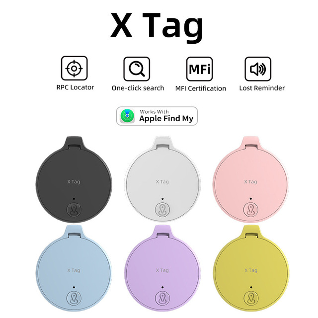 Pet GPS Tracker AirTag Anti-Loss Smart Mini Locator Portable Bike Car Anti-Lost Positioning Device IOS Compatible ABS Material