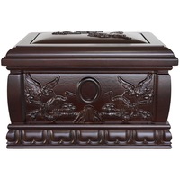 Cercueil compact en bois de fer rouge pour cendres, modèle Crane Return Heaven, portable pour inhumation, livraison à domicile