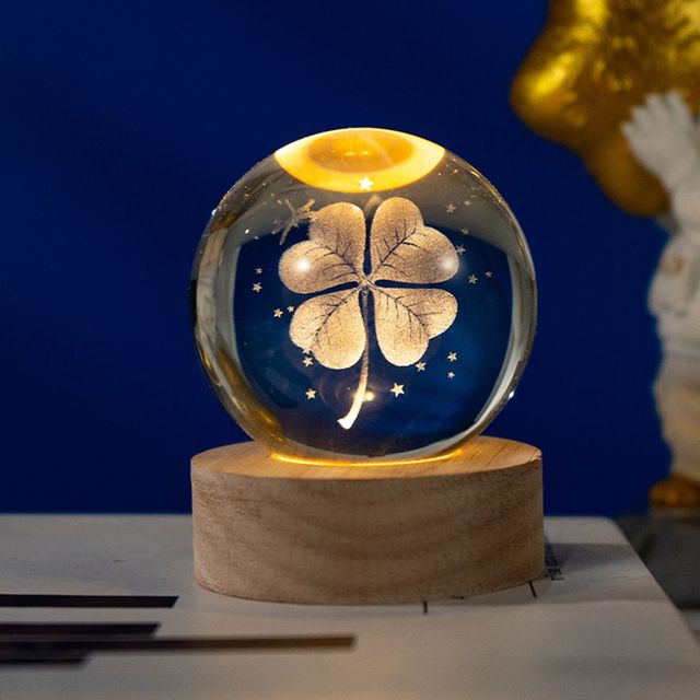 3d Crystal Ball Night Light Colors Changeable Touch Control Table Lamp Crystal Night Light