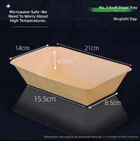 Barquettes alimentaires rectangulaires écologiques jetables et contenants à emporter compostables pour sushis, fast-food, snacks, biscuits, pain