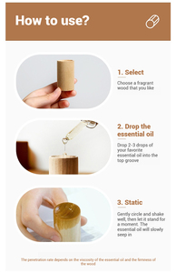 Wood Essential <b>Oil</b> <b>Diffusers</b> Small Wood Fragrance <b>DIffusers</b> Fragrance Retention Wooden Aromatherapy Round <b>Diffuser</b> for Car Home - Product Image 6