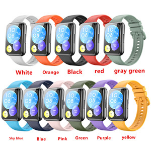 FORWELLENY Silicone Usine Personnalisé pour <span class=keywords><strong>huawei</strong></span> Montre <span class=keywords><strong>FIT</strong></span> <span class=keywords><strong>2</strong></span> Caoutchouc Souple Montre Intelligente <span class=keywords><strong>Bracelet</strong></span> - Product Image 2