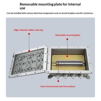 Boîtier de raccordement antidéflagrant et ignifuge pour interrupteur, alimentation, éclairage, boîte de maintenance vide, compteur de puissance, type sécurité accrue 300*400