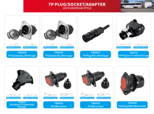 Conector y Cables para Remolque de 5/7/15 Vías, 24V, Estilo Europeo, Resistente a la Intemperie, Arnés de Cableado Resistente a la Intemperie para una Remolque Confiable - Product Image 3