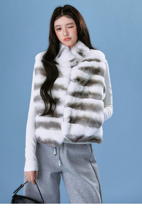Premium Genuine Rex Rabbit <strong>Fur</strong> Vest Thick Warm Segmented Winter <strong>Gilet</strong> High-density Real <strong>Fur</strong> Waistcoat <strong>for</strong> <strong>Women</strong> - Product Image 5