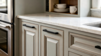 Meubles de cuisine modernes style Shaker sur mesure, gris clair, en bois massif, ensemble complet pour la rénovation de maison, vente en gros