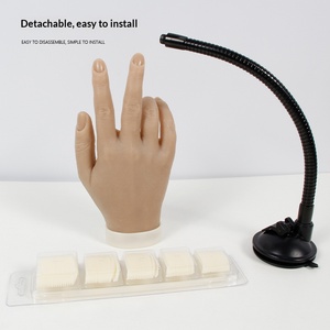 มือฝึกทำเล็บซิลิโคนเนื้อนุ่ม Zeal Shine แบบมีข้อต่อภายใน ทำจากมือจริงของผู้หญิง - Product Image 5