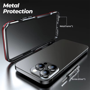 Custodia Protettiva in Metallo Luphie per iPhone 17 Air 16 15 14 13 12 <span class=keywords><strong>11</strong></span> <span class=keywords><strong>Pro</strong></span> <span class=keywords><strong>Max</strong></span> 16 Plus 13 12 Mini, Cornice in Alluminio - Product Image 6