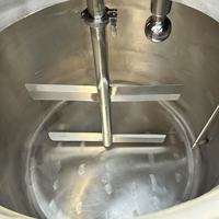 Pasteurisateur de lait au gaz 100L-1000L avec système de refroidissement en acier inoxydable 304, machine de pasteurisation du lait, du jus et des œufs