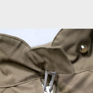 Veste décontractée pour homme grande <span class=keywords><strong>taille</strong></span> style vintage marron <span class=keywords><strong>café</strong></span>, vente en gros d'usine, veste d'automne style américain - Product Image 6