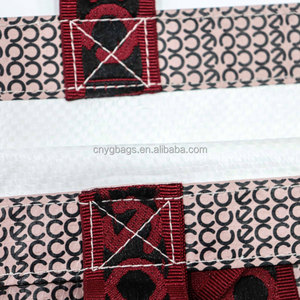 Sac tissé en PP avec poignée brodée et logo écologique Sac à provisions de luxe personnalisé pour magasin de chaussures Magasin de vêtements - Product Image 6
