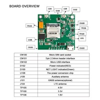 Carte de développement SIMCOM SIM8230G LTE CAT1, module cellulaire 4G GSM pour traceur GPS de véhicule
