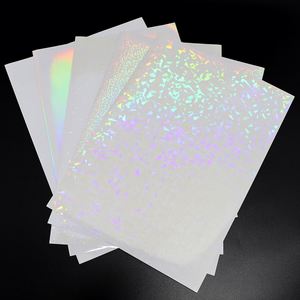 Film de lamination à froid autocollant en PVC transparent brillant mat holographique A4 pour la protection des photos et des images - Product Image 2
