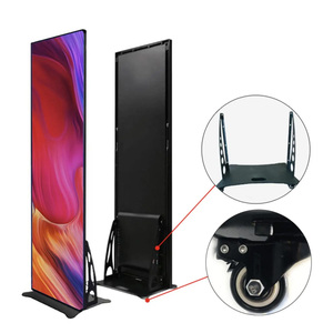 Nhà Máy Bán buôn giá trong nhà p1.86 P2 p2.5 kích thước khác nhau độ phân giải cao kỹ thuật số LED quảng cáo Poster màn hình với bánh xe - Product Image 3