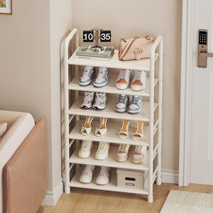 ชั้นวางรองเท้าแบบเรียบง่าย, บันไดหน้าประตู, หอพักในครัวเรือน, ตู้รองเท้าอเนกประสงค์เหล็กดัดแบบบูรณาการแบบประหยัด - Product Image 4