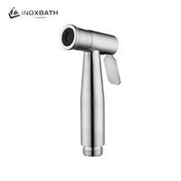 Accessoire de bidet à double buse personnalisé, ultra-mince, en acier inoxydable 304, Shattaf pour salle de bain, finition brossée