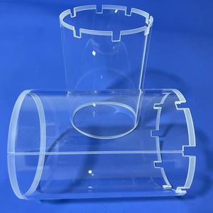 99.99% शुद्धता स्लॉटेड क्वार्ट्ज लाइनर cnc सटीक मशीनीकृत सिलिका सिलेंडर के लिए नोच के साथ नोच - Product Image 2