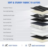 Hamac étanche OEM pour chien pour voiture SUV couvertures souples amovibles avec fond dur siège arrière extension animaux de compagnie couverture de siège arrière