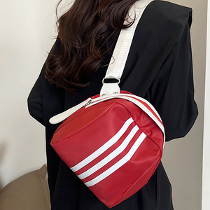 <b>Summer</b> Striped Nylon Shell Shaped Crossbody <b>Bag</b> Trendy Casual Large Capacity Shoulder <b>Bag</b> - Product Image 5