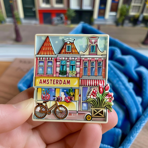 Imán de resina de <span class=keywords><strong>Amsterdam</strong></span> para nevera, venta al por mayor, imanes de nevera de <span class=keywords><strong>turismo</strong></span> personalizados, decoración magnética para nevera - Product Image 4