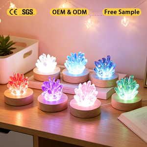 Lámpara LED de Cuarzo Transparente de Diseño Innovador, Ecológica, para Sanación con Reiki, Luz Nocturna para Decoración del Hogar - Product Image 4