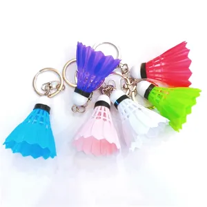 מיני ספורט בדמינטון Keychain תליון מוצרי ספורט Creative פלסטיק בדמינטון אביזרים סיטונאי