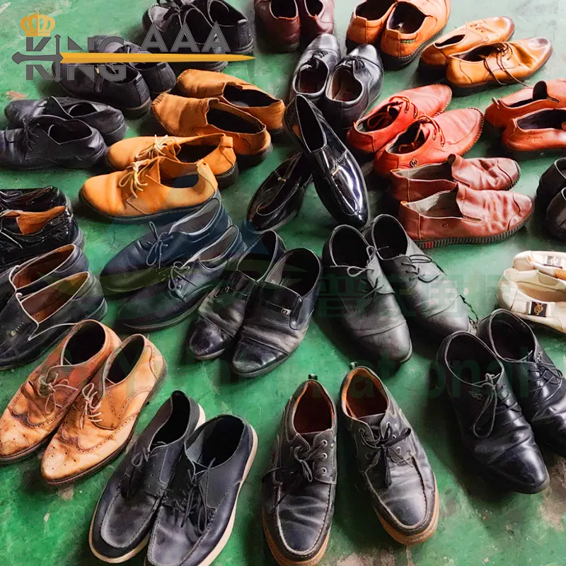 Chaussures en cuir pour hommes, chaussures mixtes d'occasion de marque en vrac, afrique du sud