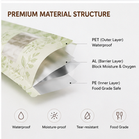 Pochette d'emballage pour savon artisanal réutilisable et autoportante avec fermeture éclair finition mate pour les marques de savon artisanal
