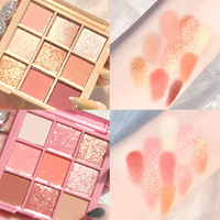 Palette de fard à paupières multichrome unique 9 couleurs professionnelle meilleure ombre à paupières longue durée marque privée fard à paupières peinture étanche