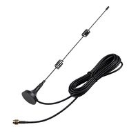 Antenne externe magnétique verticale pour toit de véhicule avec câble coaxial spiralé et connecteur pour camion